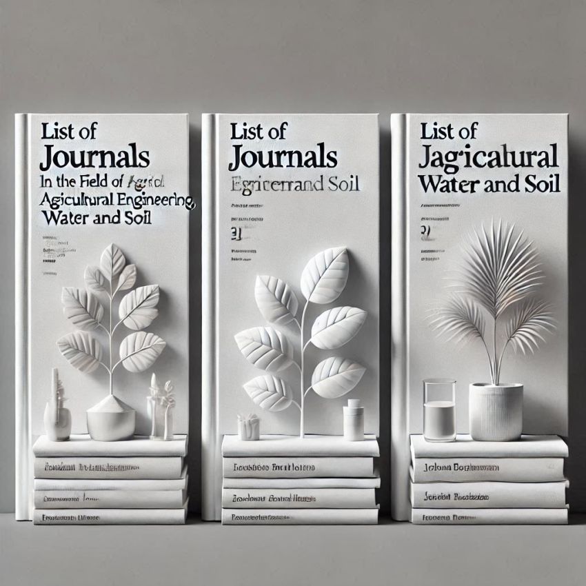 لیست مجلات رشته مهندسی کشاورزی آب و خاک