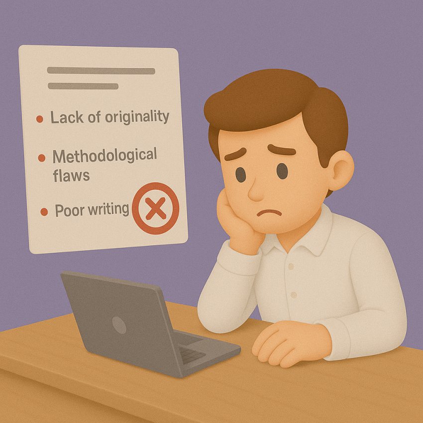 رایج‌ترین دلایل ریجکت مقاله علمی