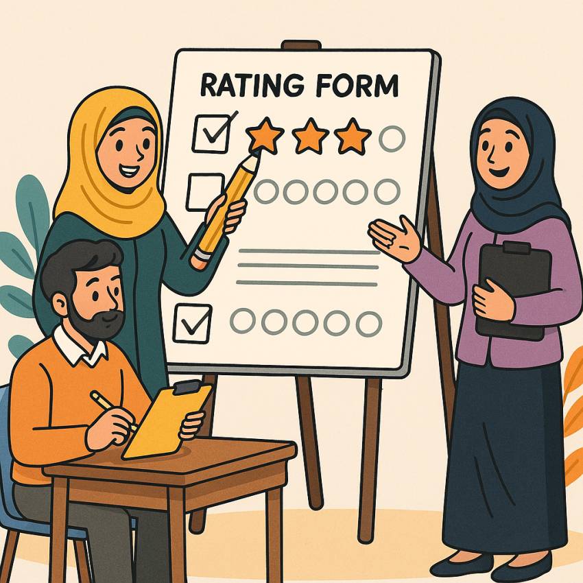 فرم امتیاز دهی رتبه بندی معلمان 1