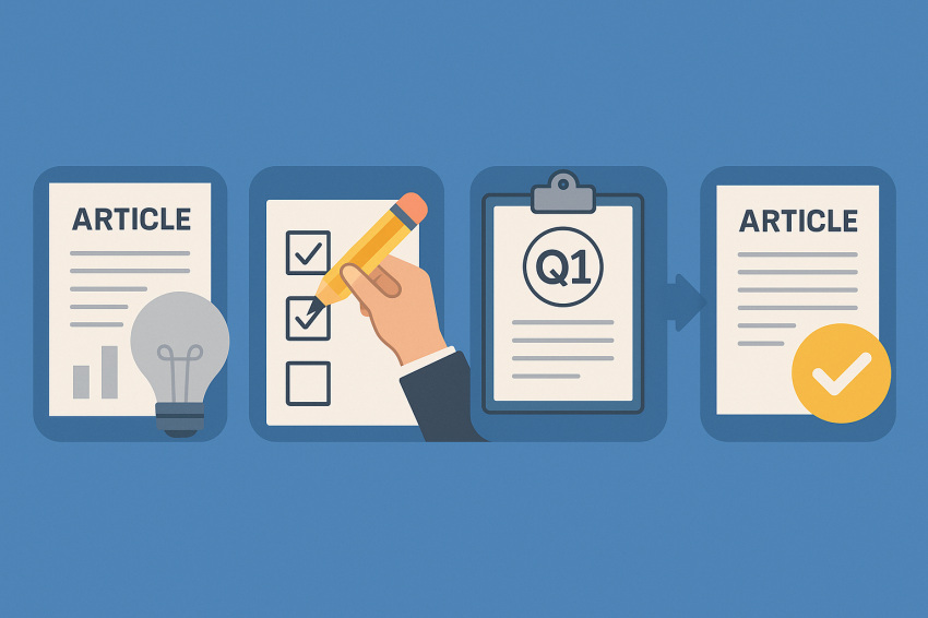 مراحل چاپ مقاله در مجلات Q1 4